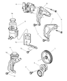 Chrysler PT Cruiser Power Steering Pump Diagram - 4656402AC
