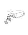 2004 Chrysler Sebring Car Mirror Diagram - MR637481
