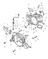 2005 Chrysler Sebring Transfer Case Cover Diagram - MD747923