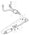 Dodge Ram Wagon Tail Pipe Diagram - 52020076AB