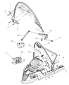 Chrysler Prowler Hood Hinge Diagram - 4786147AC