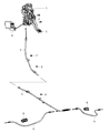 2012 Dodge Durango Parking Brake Cable Diagram - 4779637AF