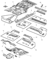 Dodge Durango Floor Pan Diagram - 55362392AB