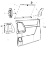 2015 Ram C/V Door Handle Diagram - 1QT11HL9AA