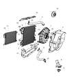 Jeep Wrangler Radiator Diagram - 55056633AA