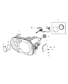 2017 Dodge Challenger Headlight Diagram - 68233213AE