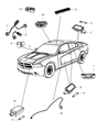 Dodge Challenger Dome Light Diagram - 68088801AA