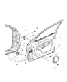 2004 Dodge Neon Door Hinge Diagram - 4783646AE