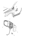Ram Car Mirror Diagram - 1JG691BUAI