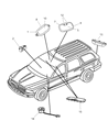 Chrysler Aspen Dome Light Diagram - 1AN731D1AA