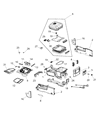 Ram Center Console Base Diagram - 1NN141X9AB