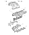 Jeep Throttle Body Gasket Diagram - 4884486AA