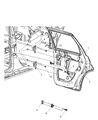 Chrysler PT Cruiser Door Hinge Diagram - 5257977AB