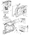 Chrysler Aspen Door Hinge Diagram - 4589059AD