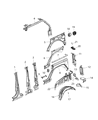 2020 Jeep Wrangler Wheelhouse Diagram - 68270817AD