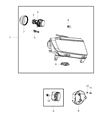Dodge Durango Fog Light Diagram - 5182024AA