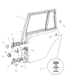 Jeep Cherokee Door Check Diagram - 55075259AB