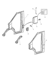 2004 Dodge Sprinter 3500 Fuel Filler Housing Diagram - 5104167AA