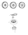 Dodge Durango Spare Wheel Diagram - 52124856AA