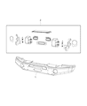 Jeep Wrangler Bumper Diagram - 68159372AC