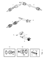 Chrysler PT Cruiser Axle Shaft Diagram - 4668937AB