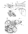 Dodge Neon Engine Mount Diagram - 4668626AC