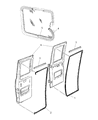 Dodge Ram Wagon Door Seal Diagram - 55359202AB