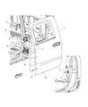 Ram Dakota Door Hinge Diagram - 68038057AA