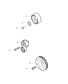 Ram A/C Idler Pulley Diagram - 68095472AA