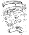 Jeep Instrument Panel Light Bulb Diagram - L0000161