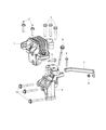 Dodge Journey Transmission Mount Diagram - 5147129AD