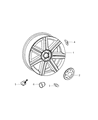Chrysler Crossfire Lug Nuts Diagram - 5096856AA