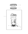 Jeep Grand Cherokee Fuel Level Sensor Diagram - 5018057AA