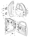 Ram Dakota Door Hinge Diagram - 55275634AA