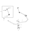 Ram 4500 Sway Bar Link Diagram - 68166789AB