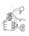 2003 Chrysler Sebring Vapor Canister Diagram - 4581460AA