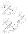 1998 Dodge Neon Car Mirror Diagram - 4888968AA