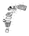 Dodge Durango Air Intake Coupling Diagram - 53032796AB