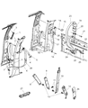 2007 Chrysler Aspen Seat Belt Diagram - 5083695AA
