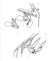 1998 Chrysler Cirrus Car Mirror Diagram - 4646336