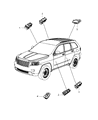Jeep Power Window Switch Diagram - 68030822AC