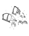 Dodge Dart Wheelhouse Diagram - 68082836AD