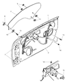 Chrysler Prowler Door Check Diagram - 4815095AC