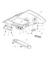 2003 Chrysler Sebring Sun Visor Diagram - TF35YBPAD