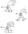 Jeep Compass Transmission Mount Diagram - 5105409AD