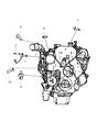 Chrysler Sebring Camshaft Position Sensor Diagram - 68001591AA