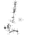 Chrysler 200 Steering Knuckle Diagram - 5085887AF