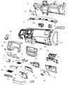 Dodge Ram 3500 Glove Box Diagram - 1DB901DHAA