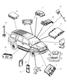 Chrysler Aspen Air Bag Control Module Diagram - 56043319AF