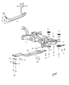 Ram C/V Front Cross-Member Diagram - 5085819AJ